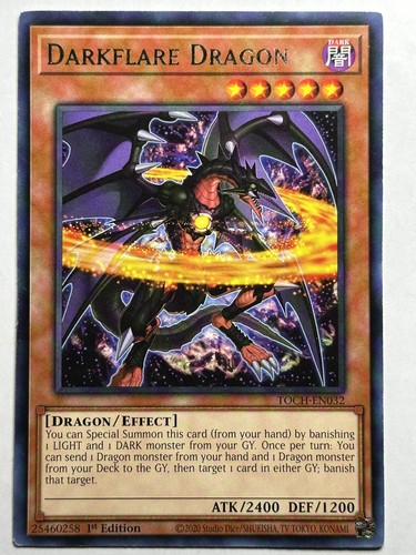 Darkflare dragon rara carta - dragon,