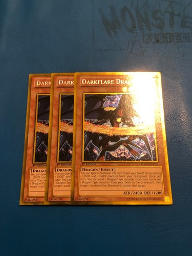 Yugioh gold rare darkflare - yugioh,